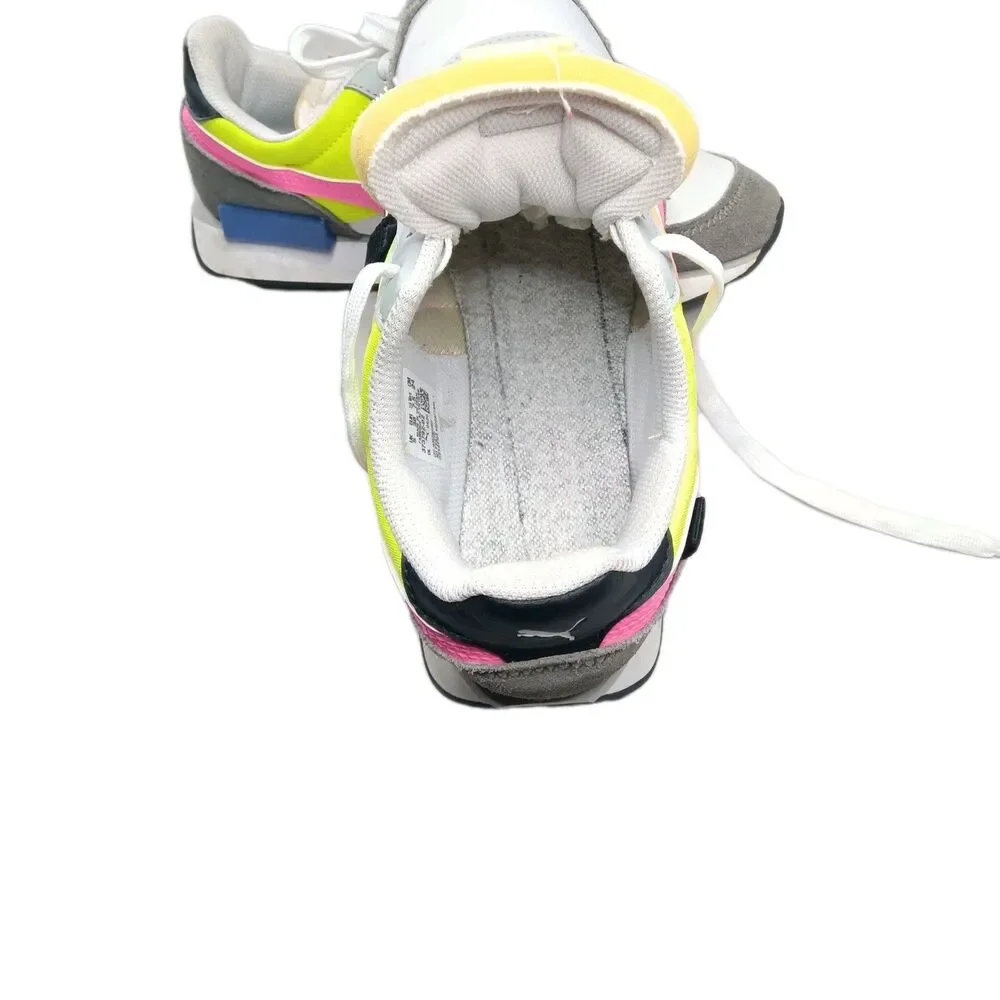 PUMA Future Rider Play On Shoes Women’s 7.5  Yellow Multicolor 373792-02 - Picture 7 of 8